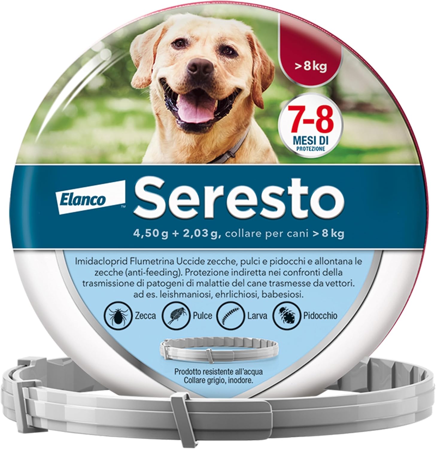 Elanco Seresto Collare antiparassitario per cani oltre 8 kg